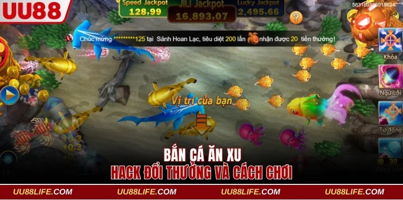 Bắn cá ăn xu hack đổi thưởng